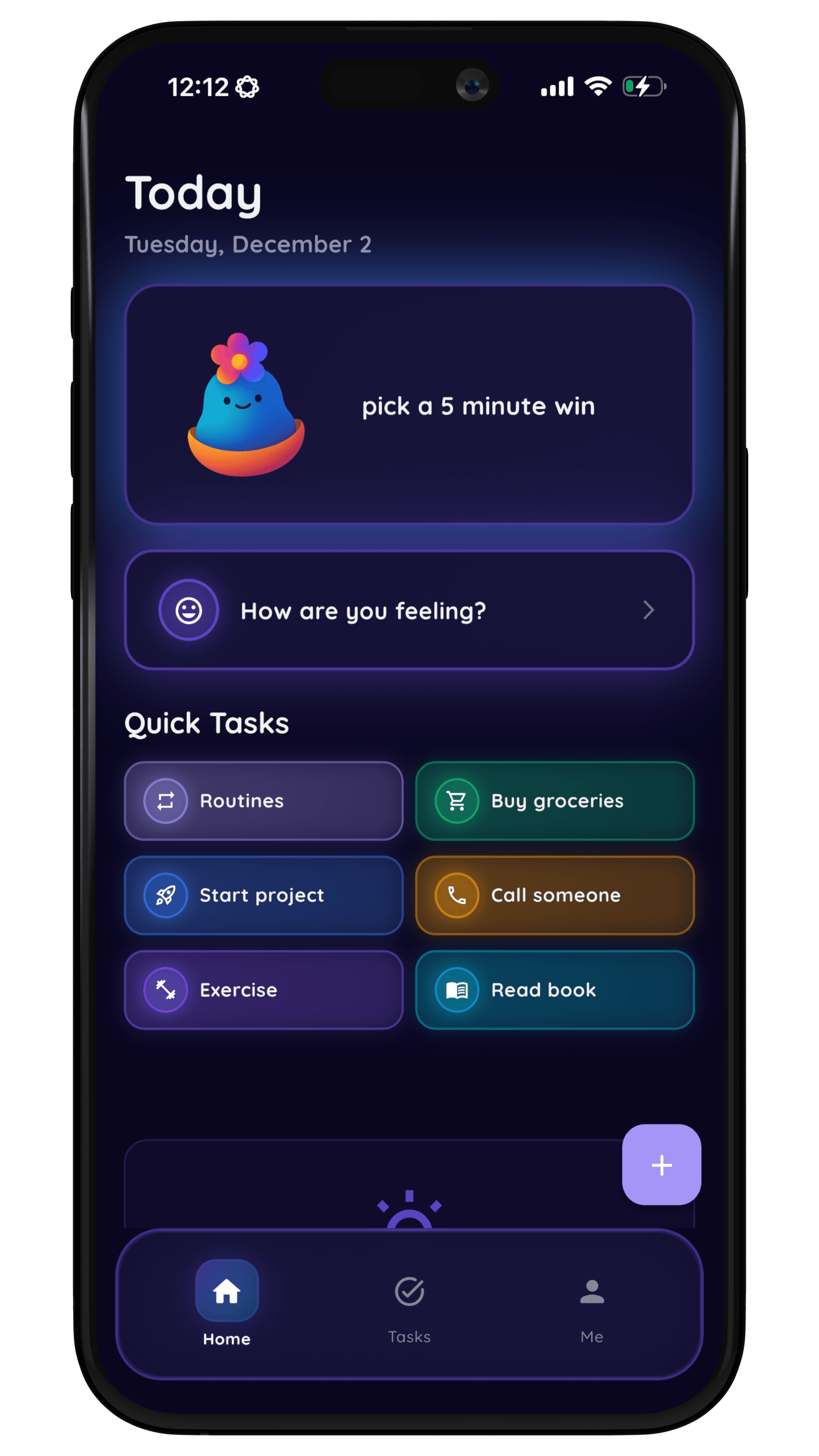 NeuroHaven on iPhone